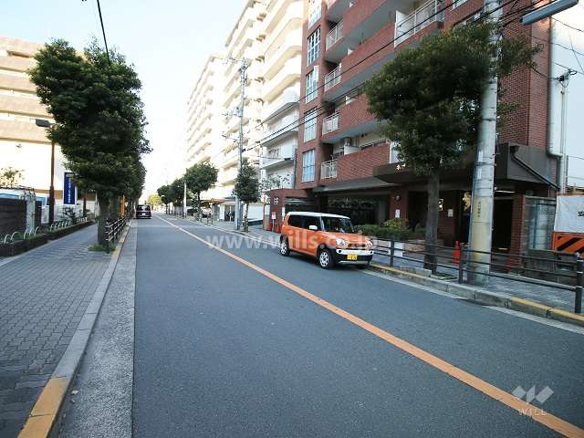 敷地南側の前面道路（東側から）