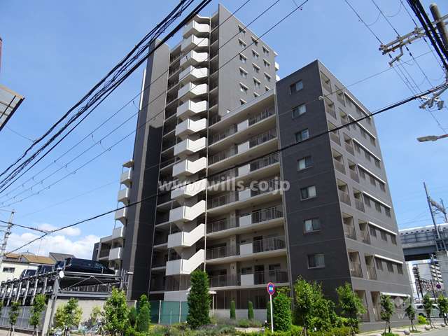 ブランズ新大阪の外観（北西側から）