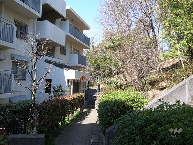 ３６号棟の北側は緑地に面しています。