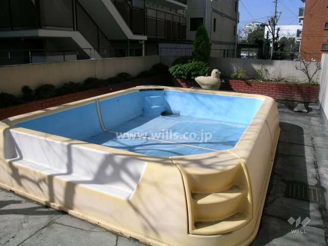 敷地内のプール