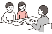 打ち合わせのイラスト